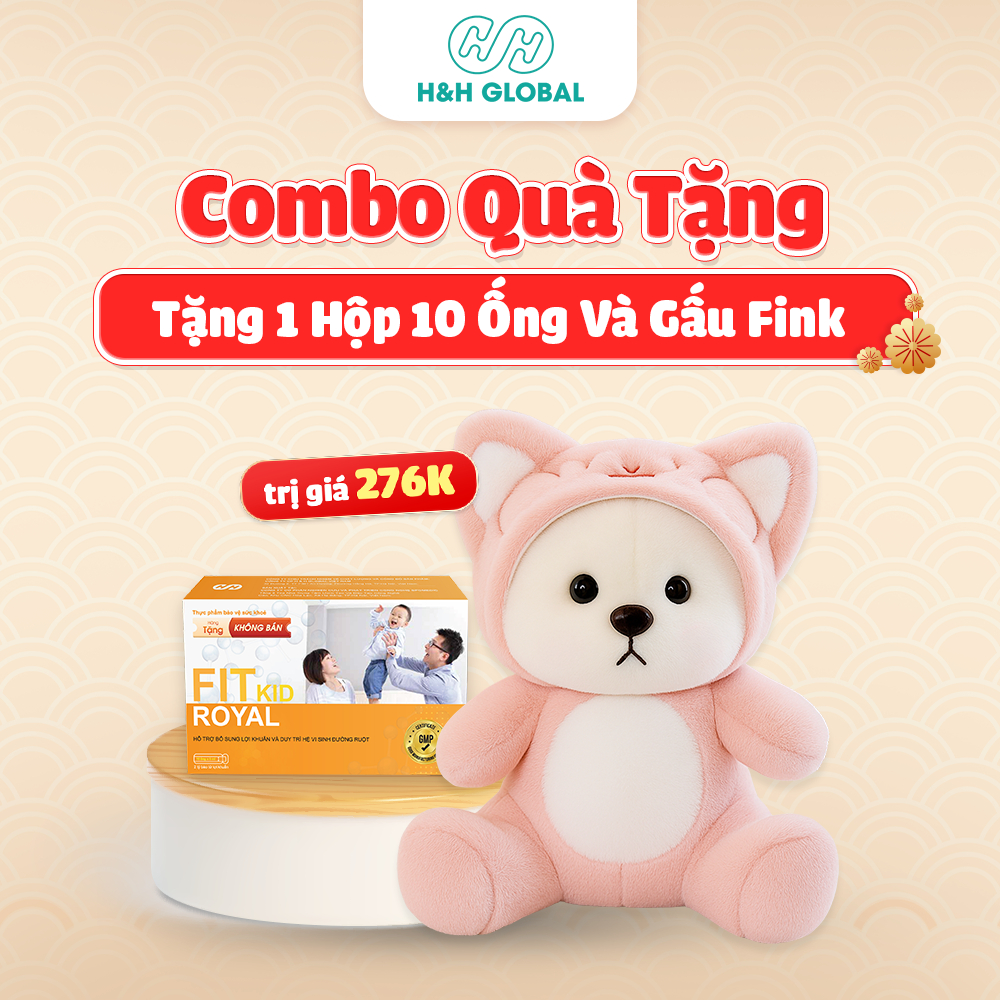 [Quà tặng không bán] Hộp FIT KID ROYAL 10 ỐNG VÀ GẤU Fink