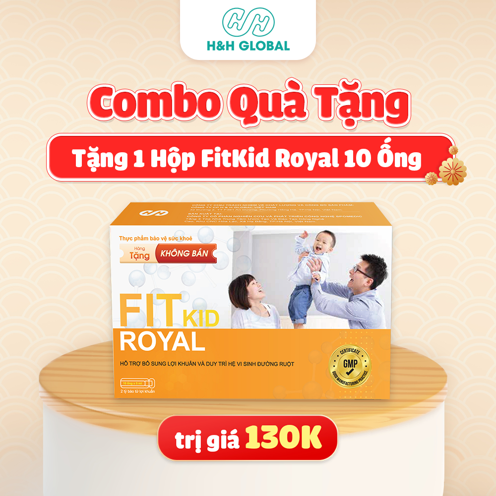 (Quà tặng không bán) Hộp 10 Ống Men Vi Sinh FIT KID ROYAL