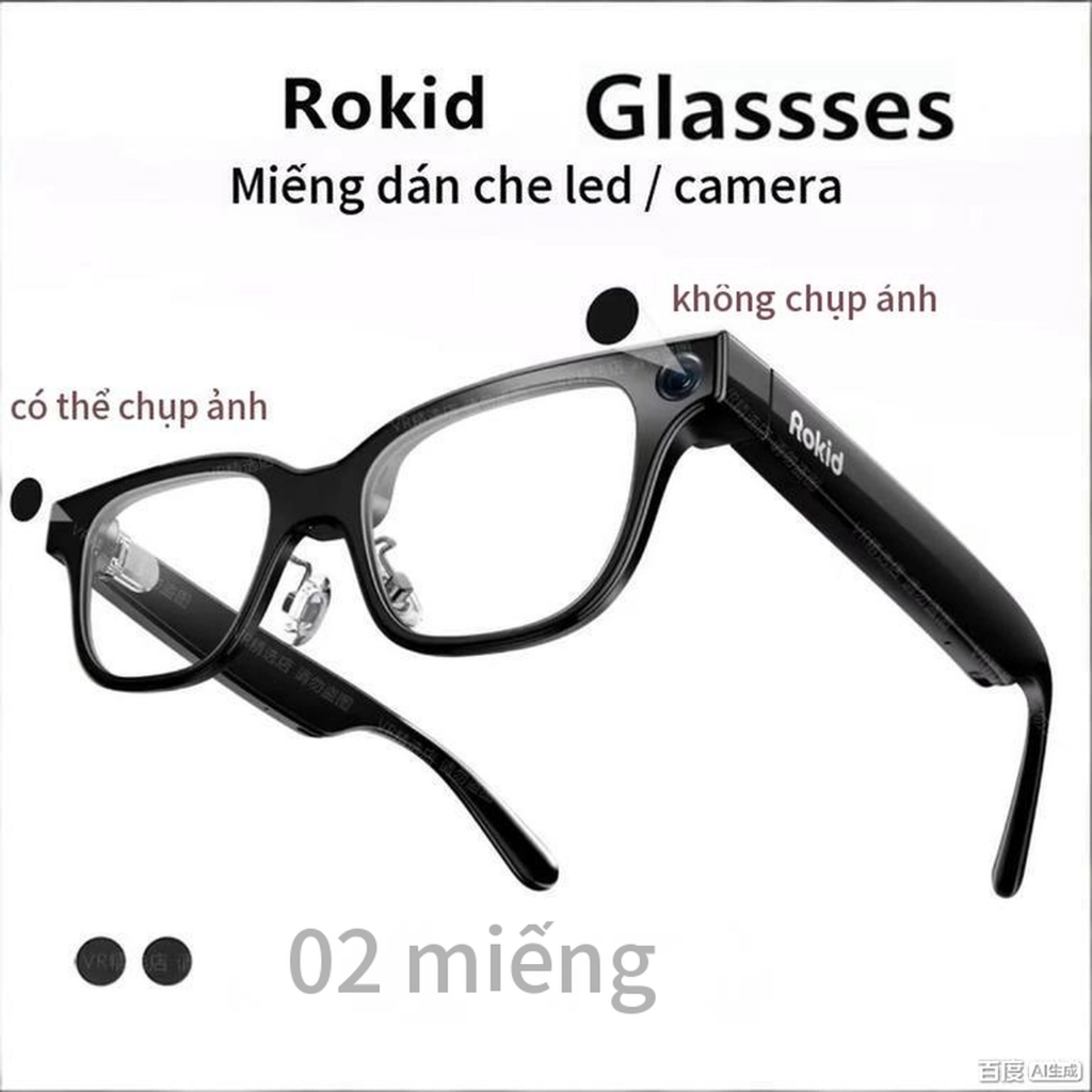 Hai miếng dán che led, che camera cho kính Rokid glasses