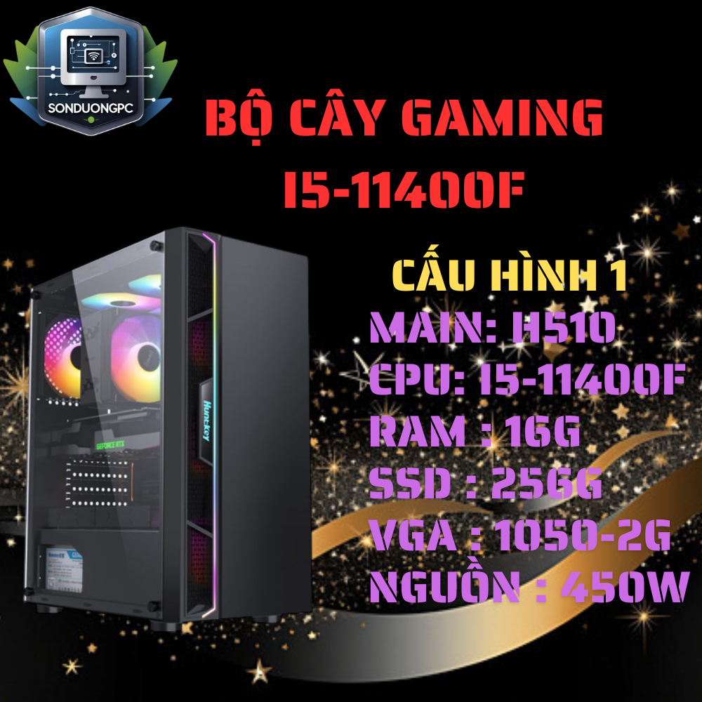 Bộ máy tính gaming i5-11400F