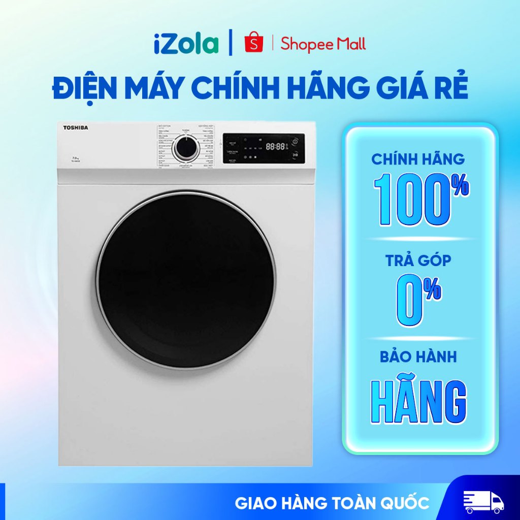 TD-H80SEV(WK) - Máy sấy thông hơi Toshiba 7 KG TD-H80SEV(WK) - Hàng chính hãng