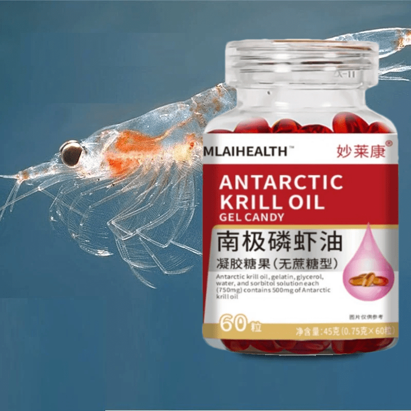 Tinh khiết cao Antarctic Krill Oil Softgels Giàu Omega-3 Chăm sóc sức khỏe tim mạch và mắt