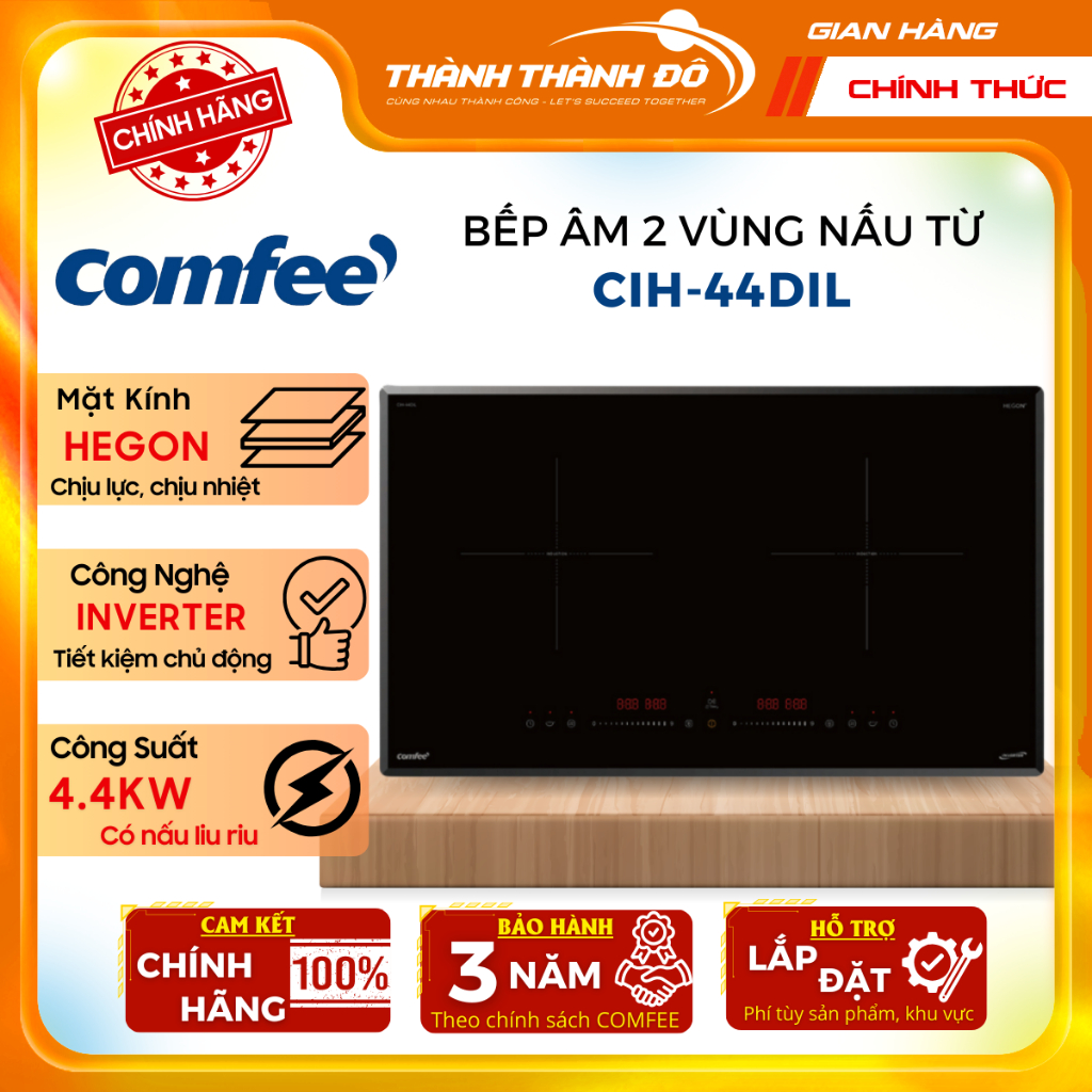 Bếp từ âm Comfee CIH-44DIL 4400W - Chính Hãng, Đồ Bếp Thông Minh