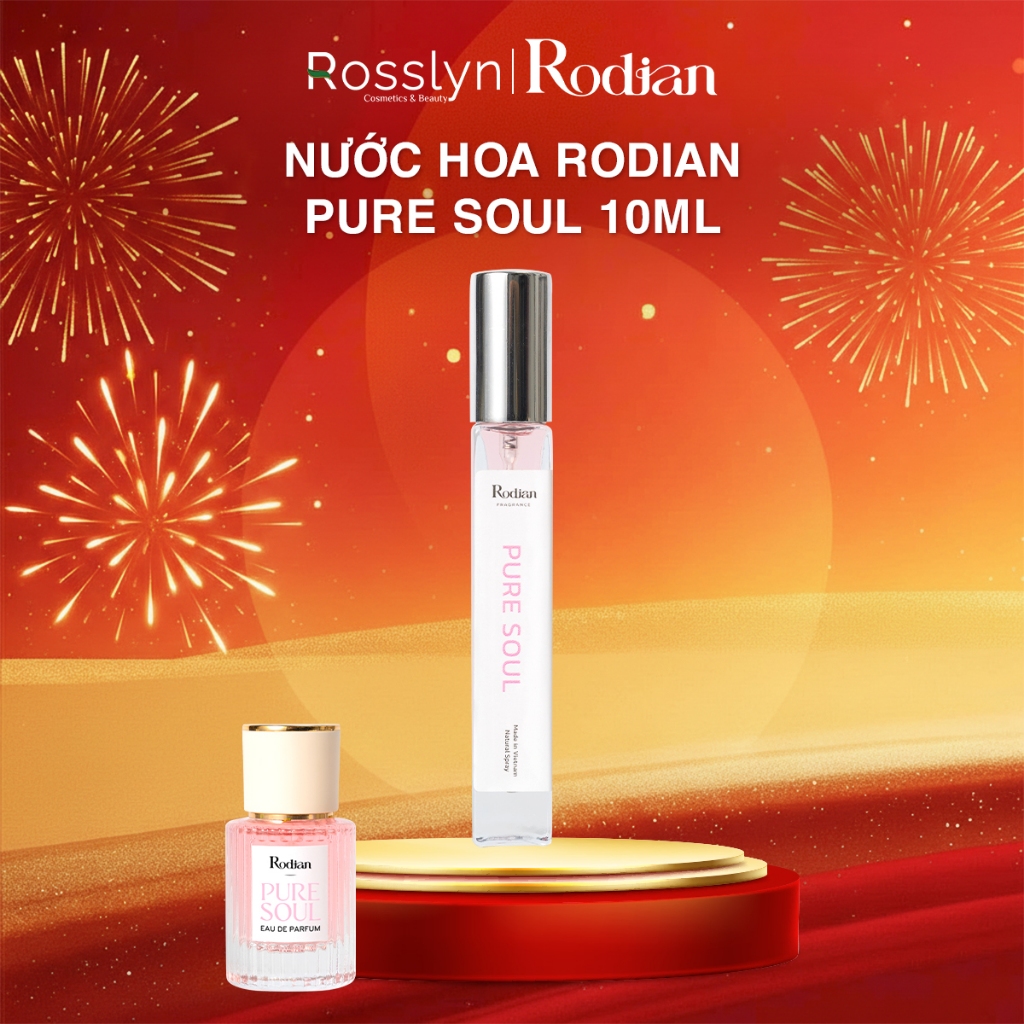 Nước Hoa Rodian Dạng Xịt 10ml Pure Soul  Tươi Mát, Thanh Lịch, Ngọt Ngào