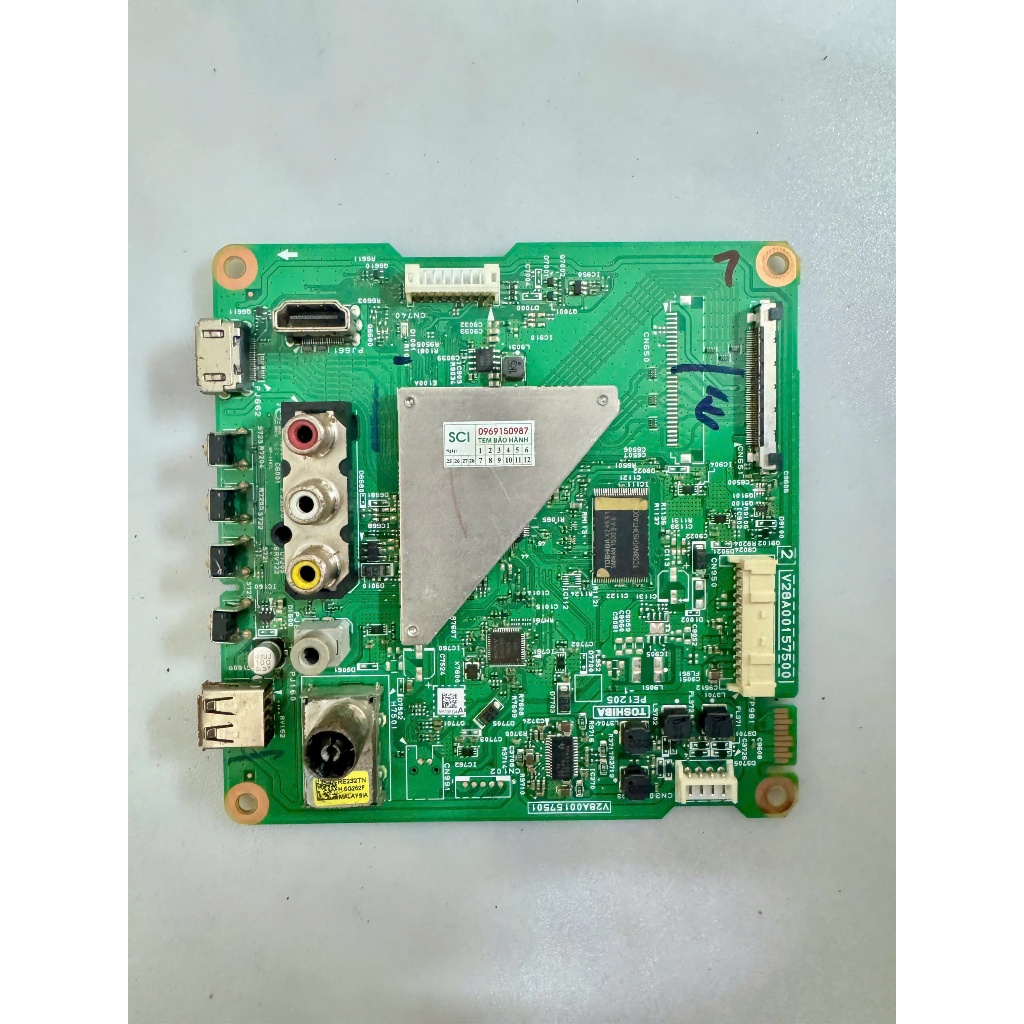 Bo main boar mạch linh kiện tivi tv Toshiba 40l2550 40l2550vn nguồn, xử lý chung chính chủ khiển