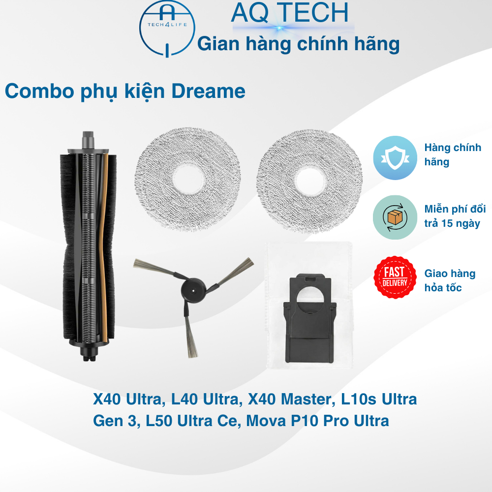 Hộp phụ kiện chính hãng Dreame X40 Ultra, L40 Ultra, X40 Master, L10s Ultra Gen 3, L50 Ultra CE, Mov