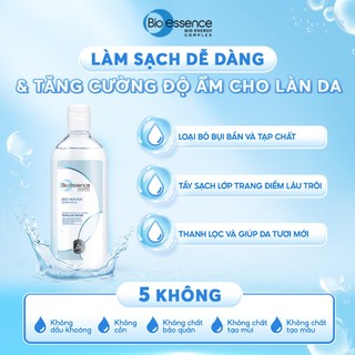 Combo cấp ẩm cho da Bio-Essence Bio-Water (Tinh chất Gel Vitamin B5 30ml + Nước tẩy trang Micellar Water 400ml)