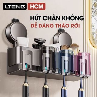 Giá để bàn chải đánh răng LTENG hút chân không, chất liệu nhôm hàng không cao cấp, chống gỉ chịu lực cực tốt