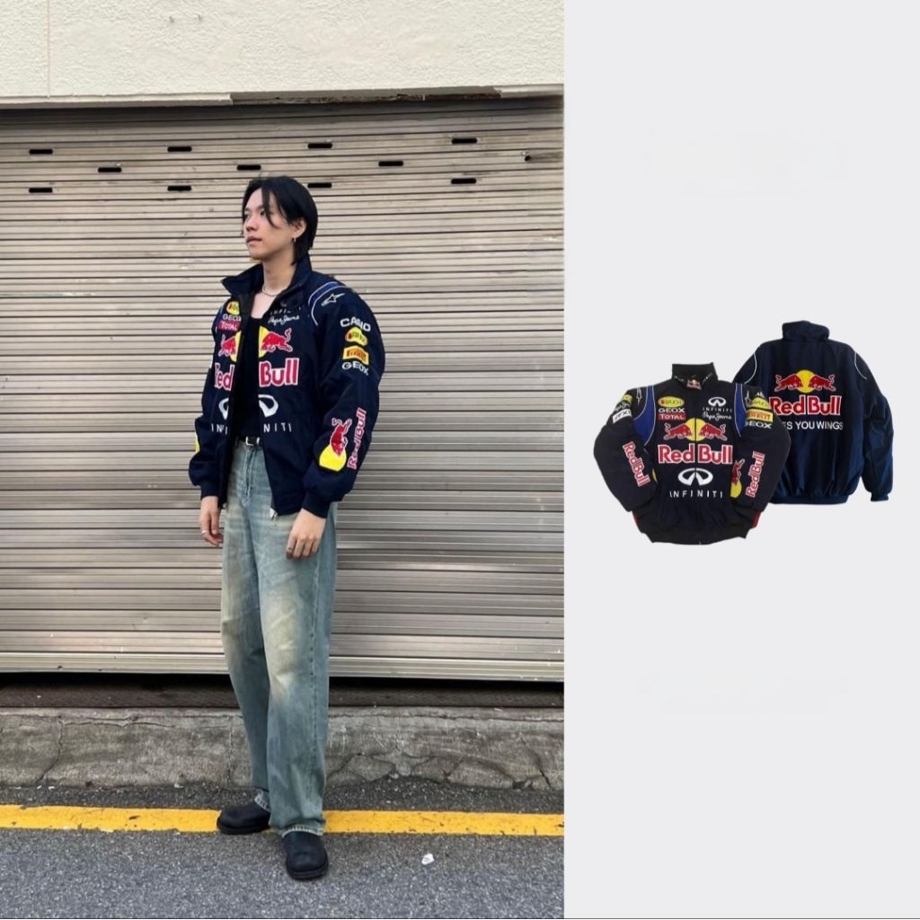 Áo Khoác Redbull Vải Kaki, Có Trần Bông, Logo Thêu ( Hàng Có Sẵn )