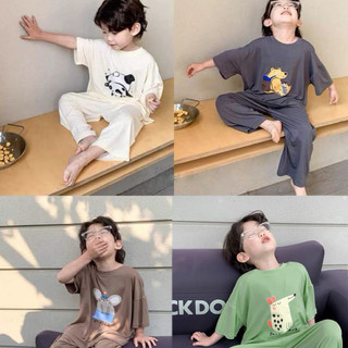 Bộ thun lạnh siêu xinh siêu mát siêu co giãn mặc đôi cho mẹ và bé luôn
