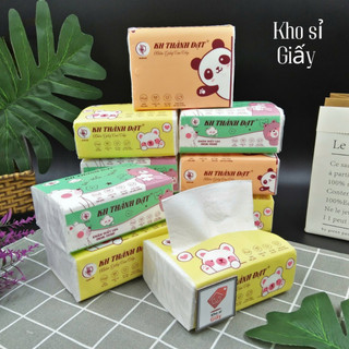 Combo 10 bịch giấy rút lụa bịch nhỏ 3 lớp KH Thành Đạt siêu dai mềm mịn - Giấy rút trắng bỏ túi