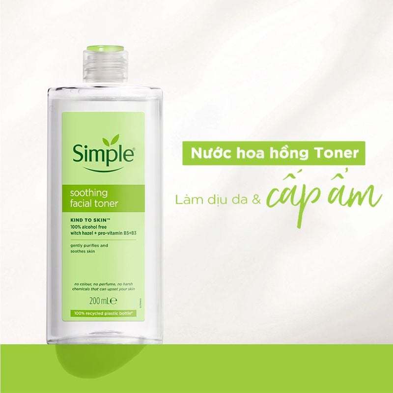 NƯỚC HOA HỒNG SIMPLE SENSITIVE SKIN EXPERTS SOOTHING FACIAL TONER 200ml | BigBuy360 - bigbuy360.vn