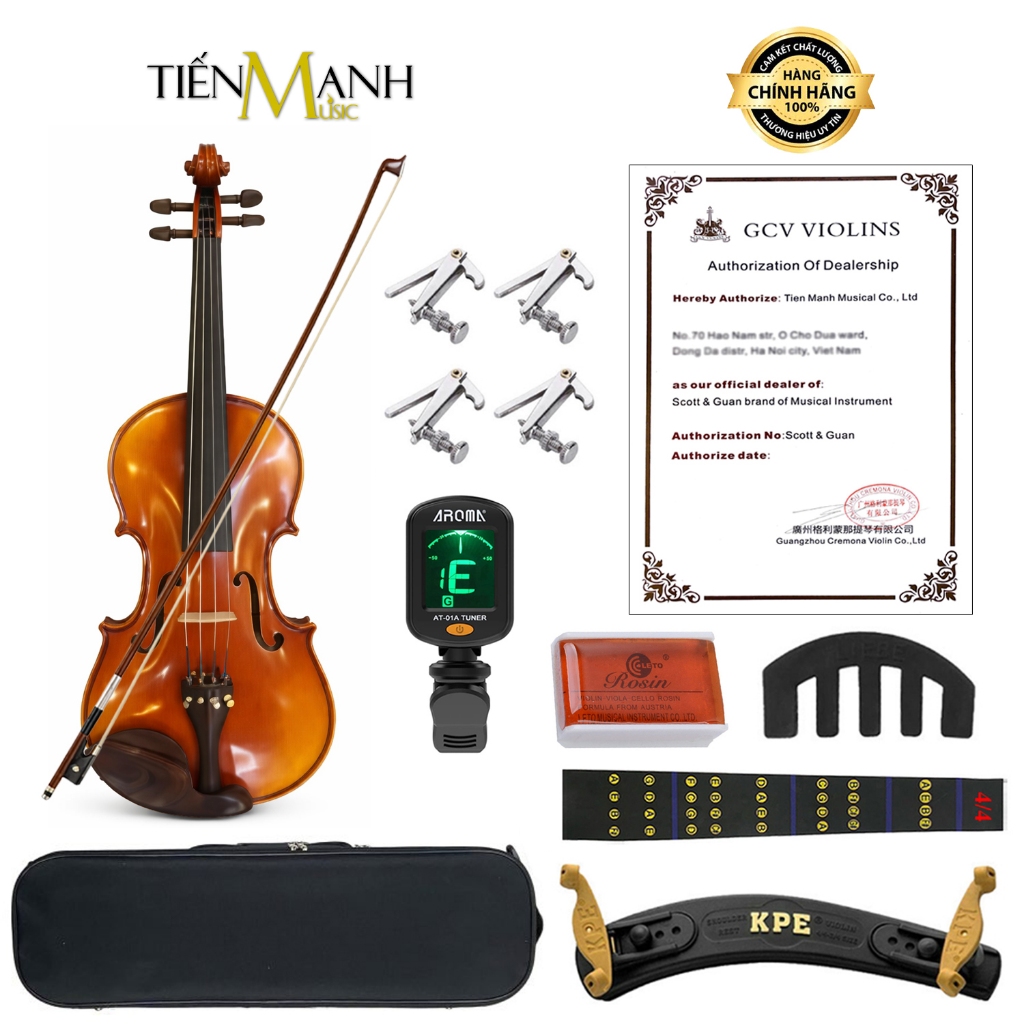 [Chính Hãng] Đàn Violin Cremona GCV-150 Size 4/4 - Vĩ Cầm, Violon GCV150