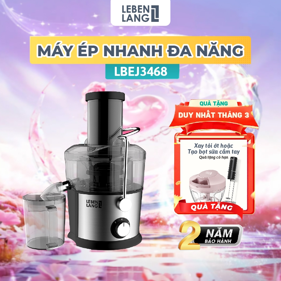 Máy Ép Trái Cây Lebenlang LBEJ3468, Dung Tích 1100ml, Công Suất 800W