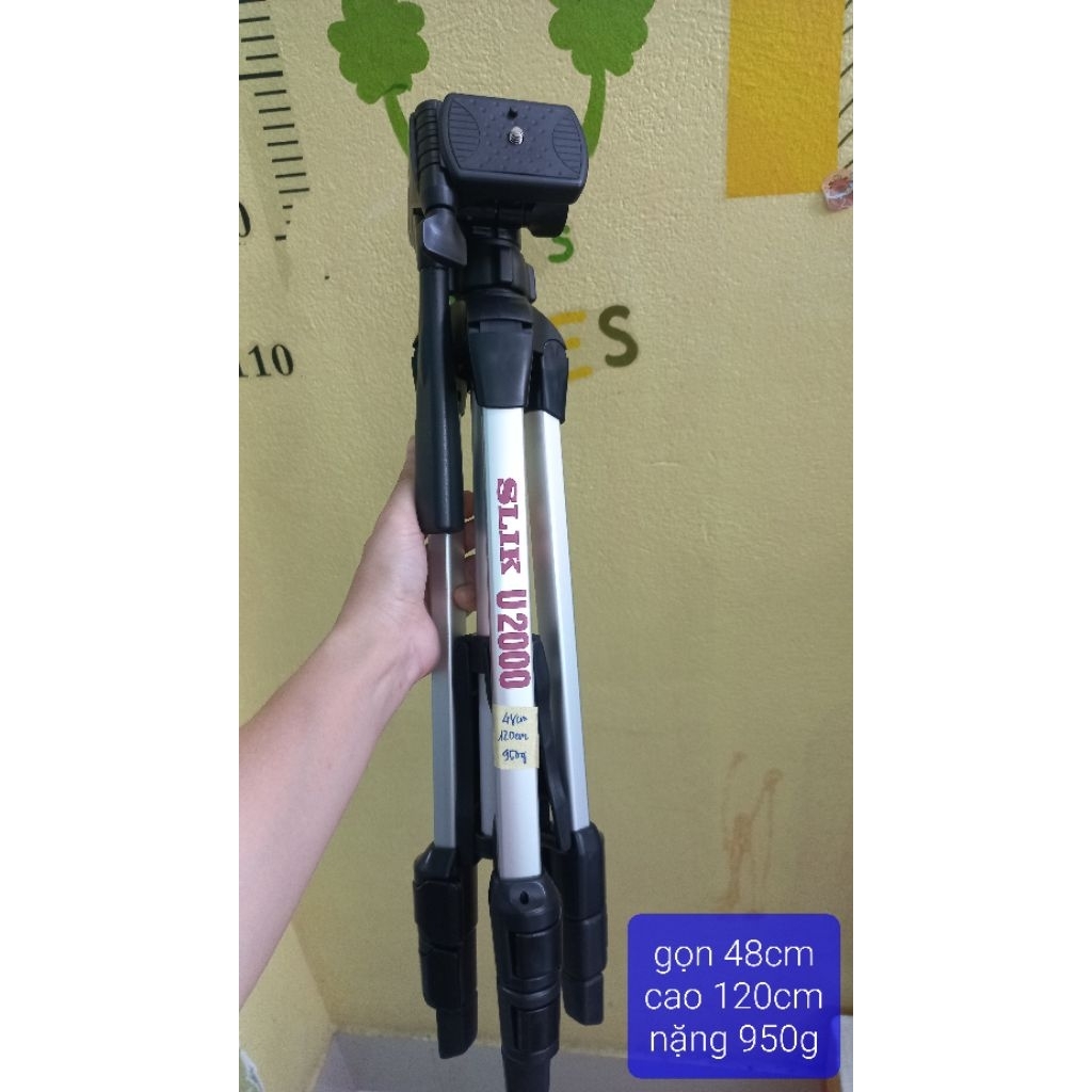 chân máy ảnh,tripod S.lik U2000 nội địa Nhật