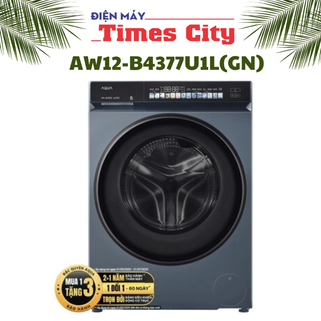 Máy giặt Aqua Inverter 12 kg AW12-B4377U1L(GN)