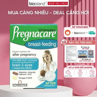 Vitamin tổng hợp cho mẹ sau sinh Pregnacare Breast-Feeding giúp lợi sữa và bổ sung dưỡng chất cho bé khỏe mạnh