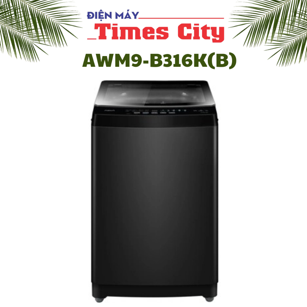 Máy giặt Aqua cửa trên 9 kg AWM9-B316K(B)