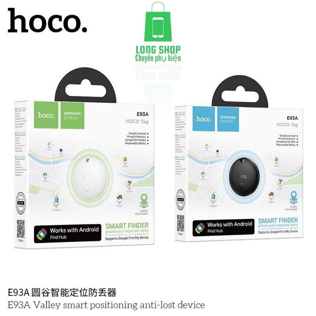 [Android] Thiết Bị Định Vị HOCO E93A Smart Finder – Theo Dõi Vật Dụng Cá Nhân – Hỗ Trợ Android Find 