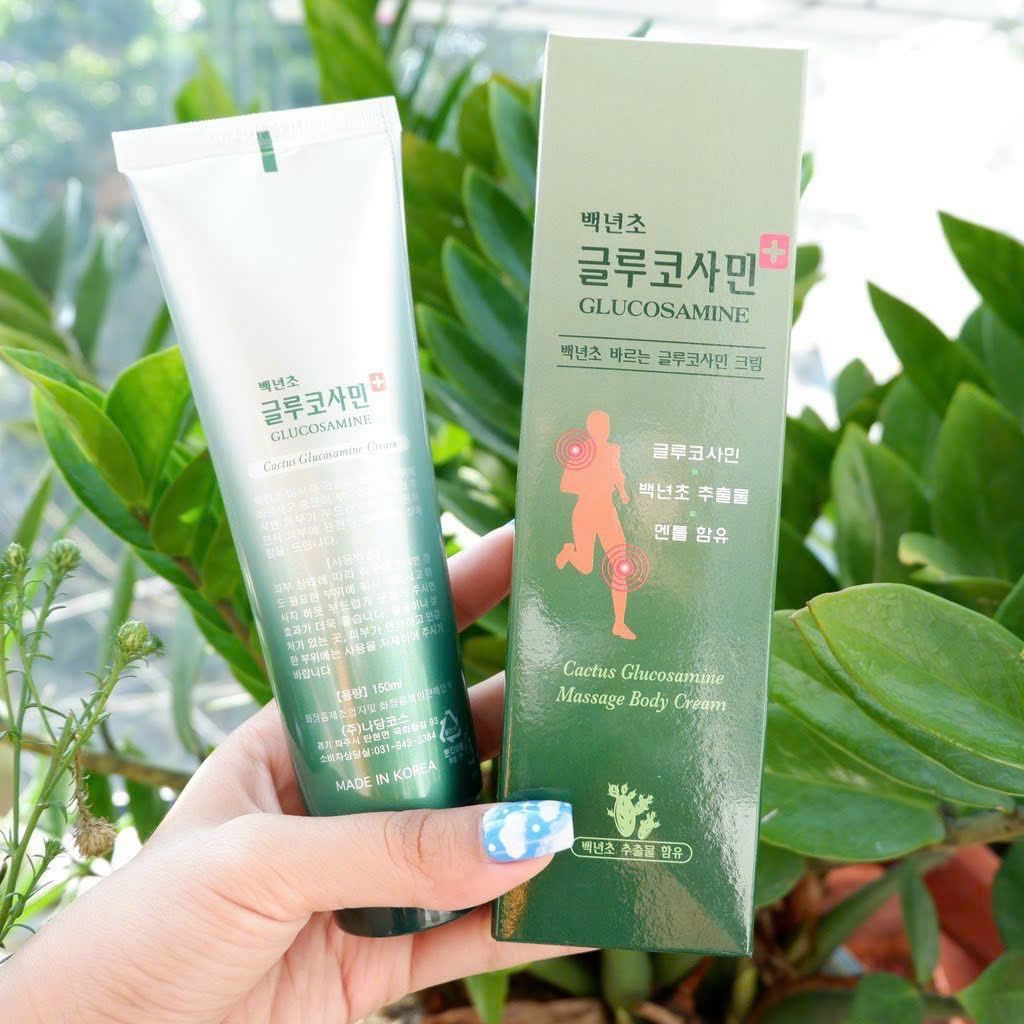 Dầu Lạnh Xoa Bóp Cactus Glucosamine Massage Body Cream Hàn Quốc 150ml Giúp Giảm Đau - Jron Beauty