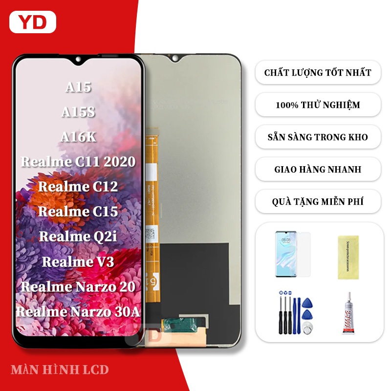 Màn hình tương thích Oppo A15 A15s A16K Realme C11 2020 C12 C15 Q2i V3 Narzo 20 30A màn thay thế