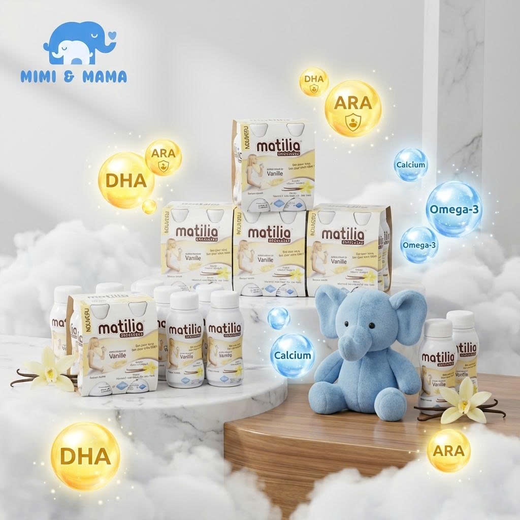 [SET 6 LỐC] Sữa Bầu Matilia Pháp 06 Lốc Vị Vani 22/4/2026