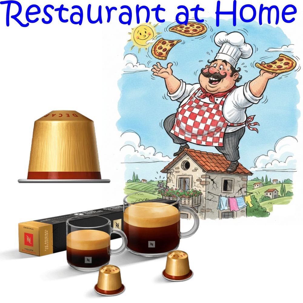 Nespresso Volluto Decaf 10 Viên, Cà Phê Viên Nén Decaffeinato Vị Nhẹ Thanh, Phù Hợp Máy Nespresso