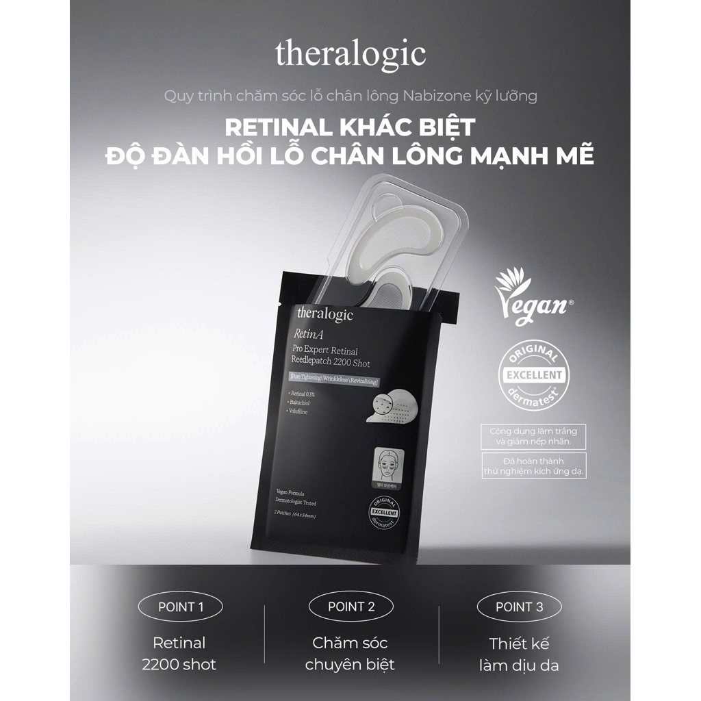 Mặt nạ mắt Theralogic RetinA Reedlepatch