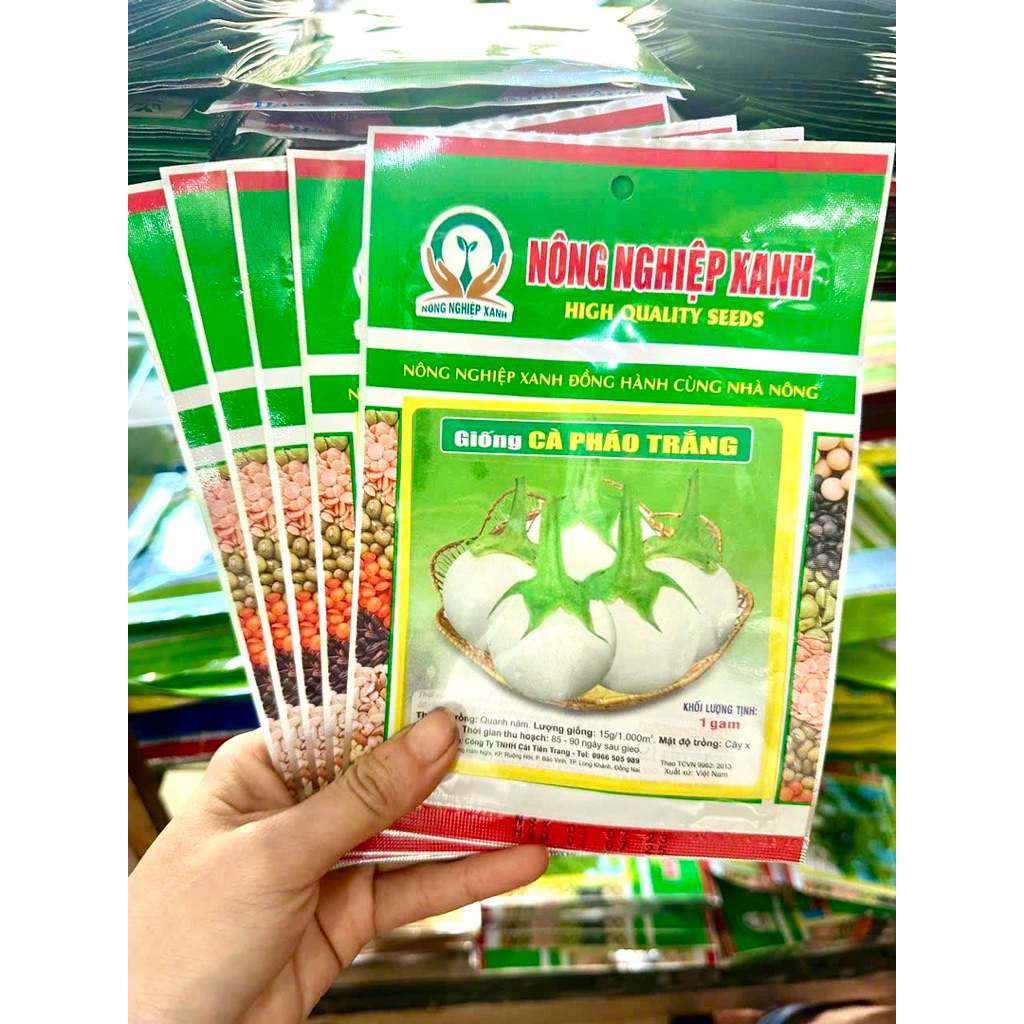 Cà pháo xanh-trắng-tím - 1gram
