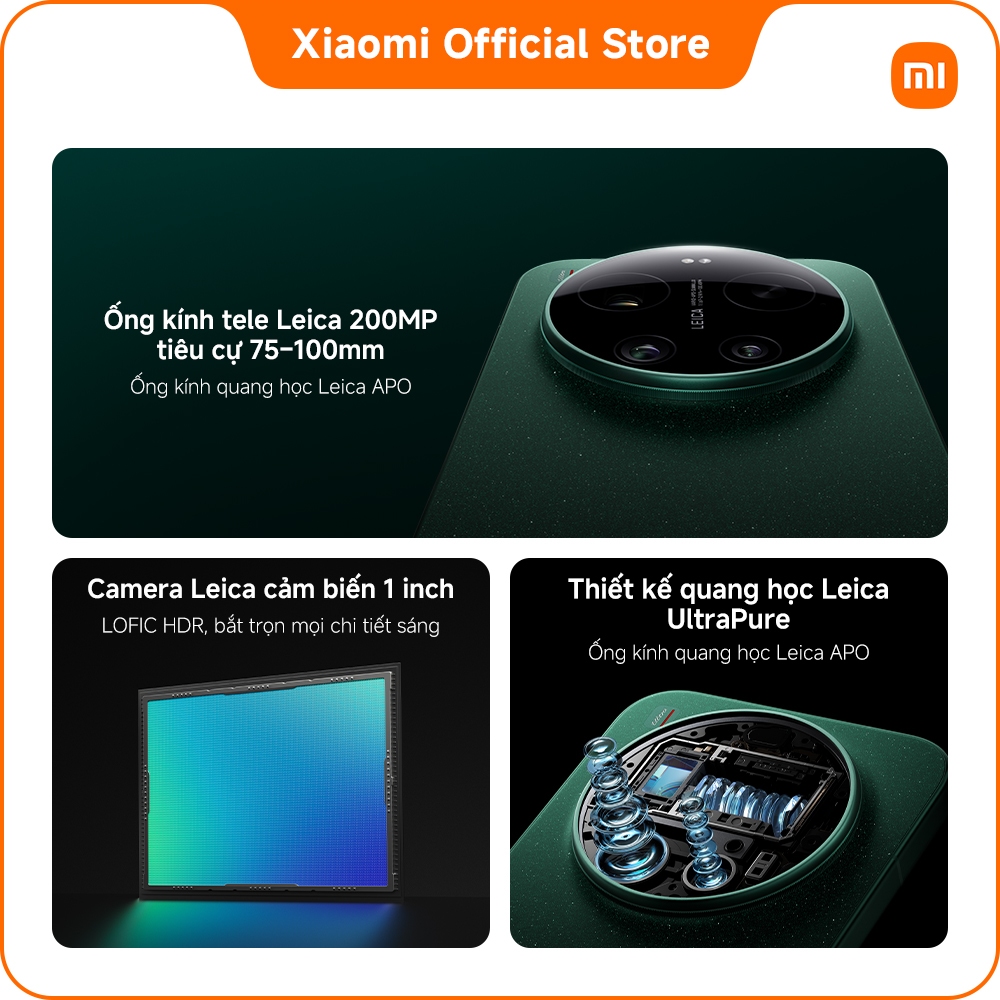 Điện thoại thông minh Xiaomi 17 Ultra (12+512GB|16+1TB)| Pin 6000mAh (typ) siêu lớn| Ống kính Leica UltraPure | BigBuy360 - bigbuy360.vn