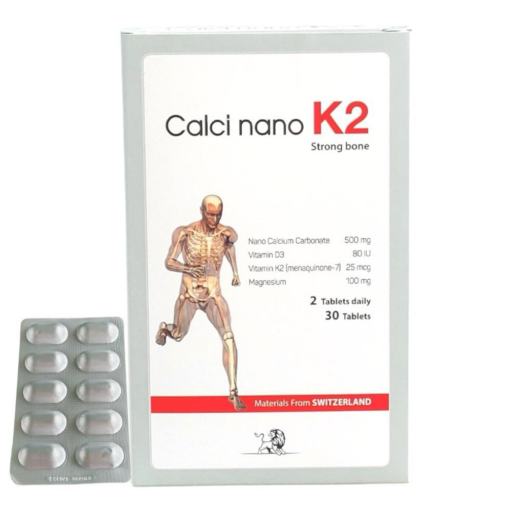 Calci Nano K2 Bone, Giúp bổ sung Vitamin D, Vitamin K2 và canxi giúp giảm tình trạng loãng xương, cò