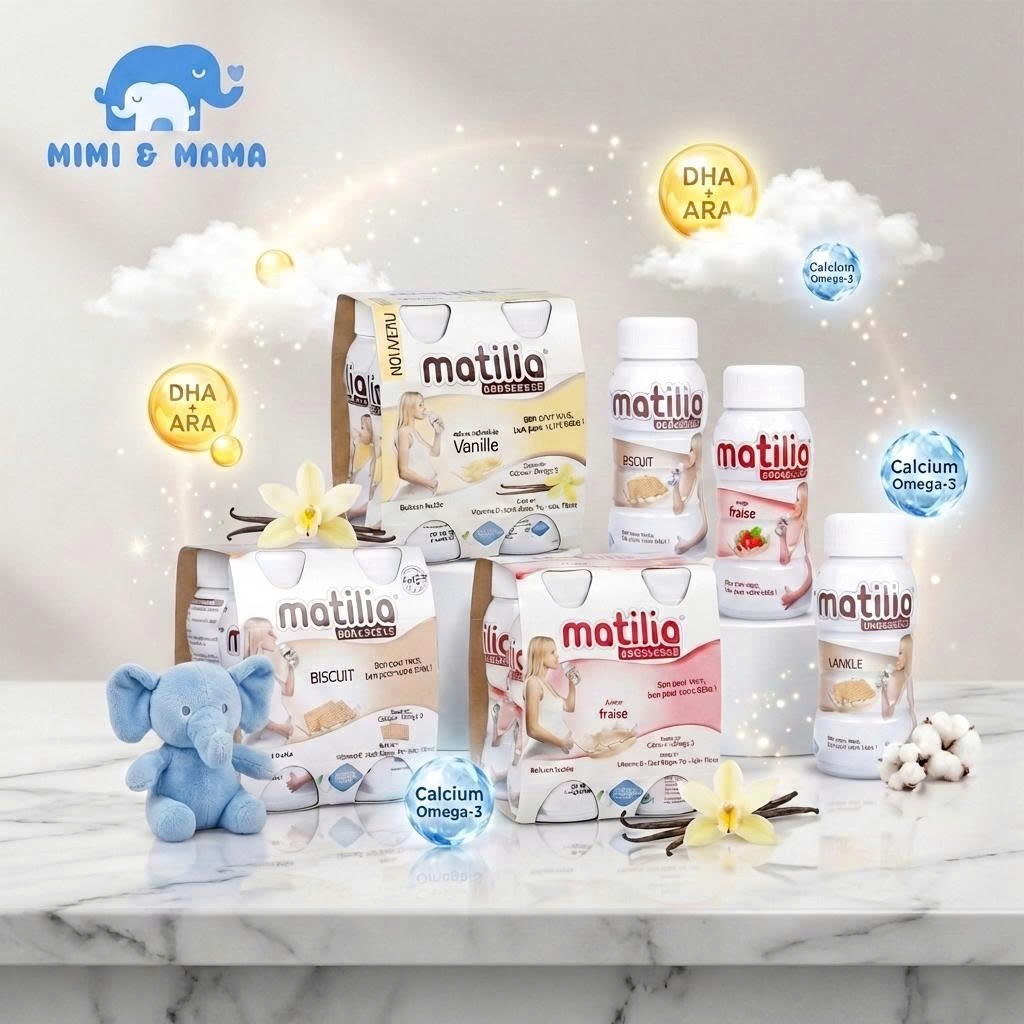 [SET 6 LỐC: Mẹ Bầu An Tâm] Sữa Bầu Matilia Pháp 06 Lốc