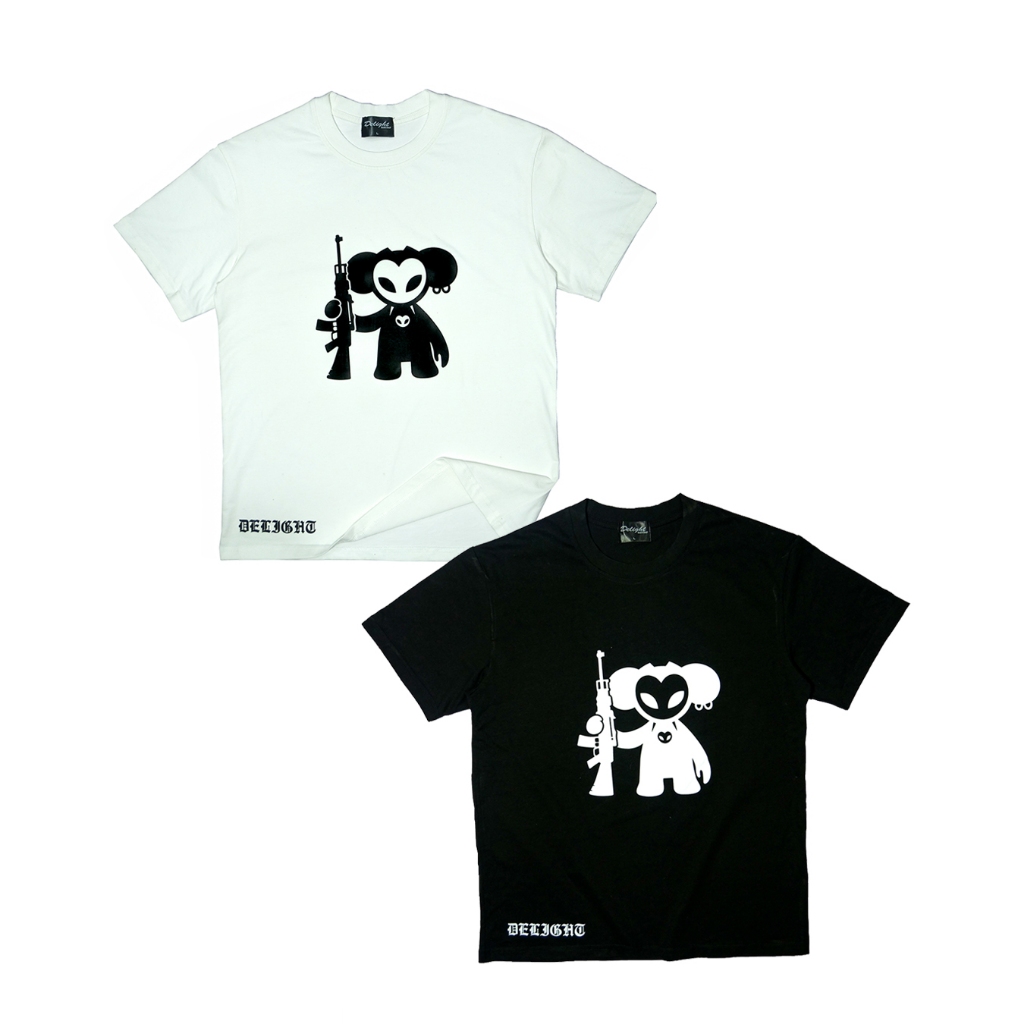 Delight Tee Delight mascot AK47 form regular fit cotton 100% vải dày dặn logo nổi bật phong cách tối