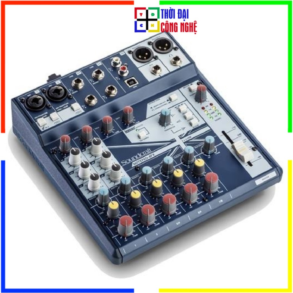 Mixer Soundcraft Notepad-8FX - Bàn Trộn Analog Tích Hợp Hiệu Ứng Lexicon & USB - Bảo Hành 12 Tháng A
