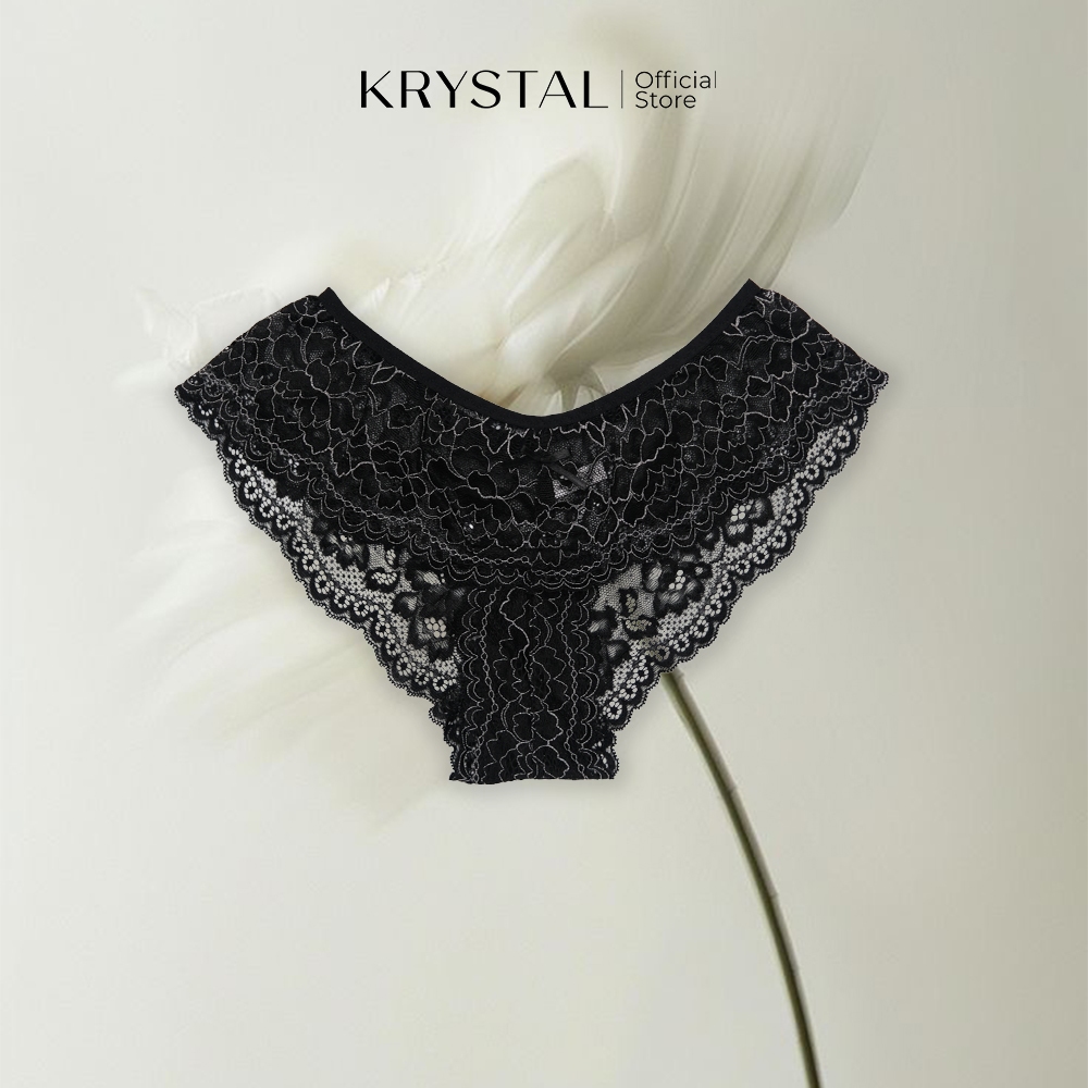 KRYSTAL Q006 Quần Lót Ren Basic Dáng Quần Lót Truyền Thống Dễ Mặc Hằng Ngày Hạn Chế Viền May Không Hằn Da