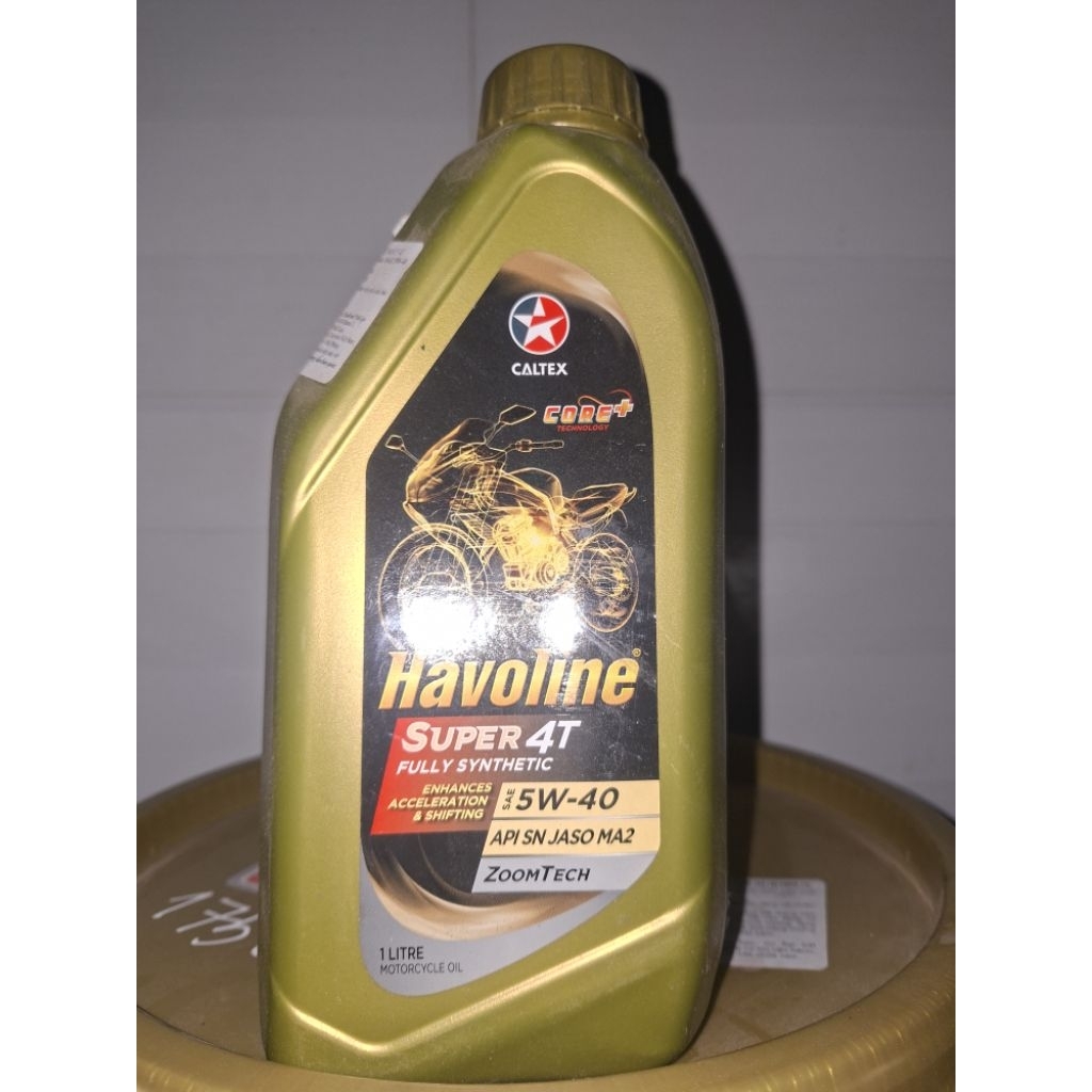 Nhớt xe số Havoline Super 4T fully synthetic 5w40