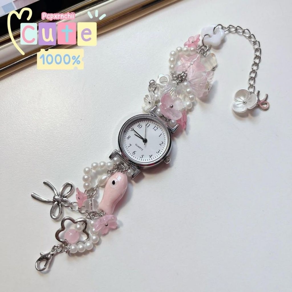 Đồng hồ handmade phối Evil eyes