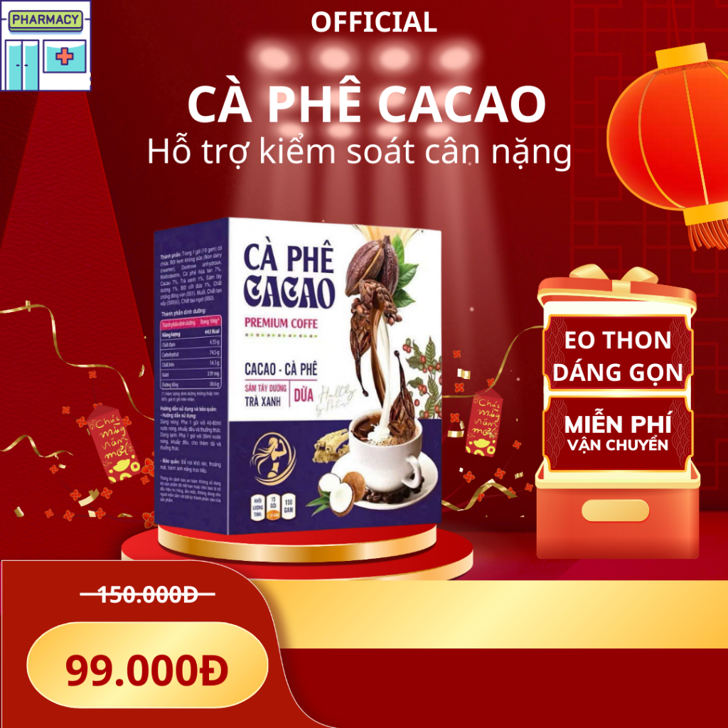 CÀ PHÊ CACAO GIAM.CAN GIỮ DÁNG ĐẸP DA