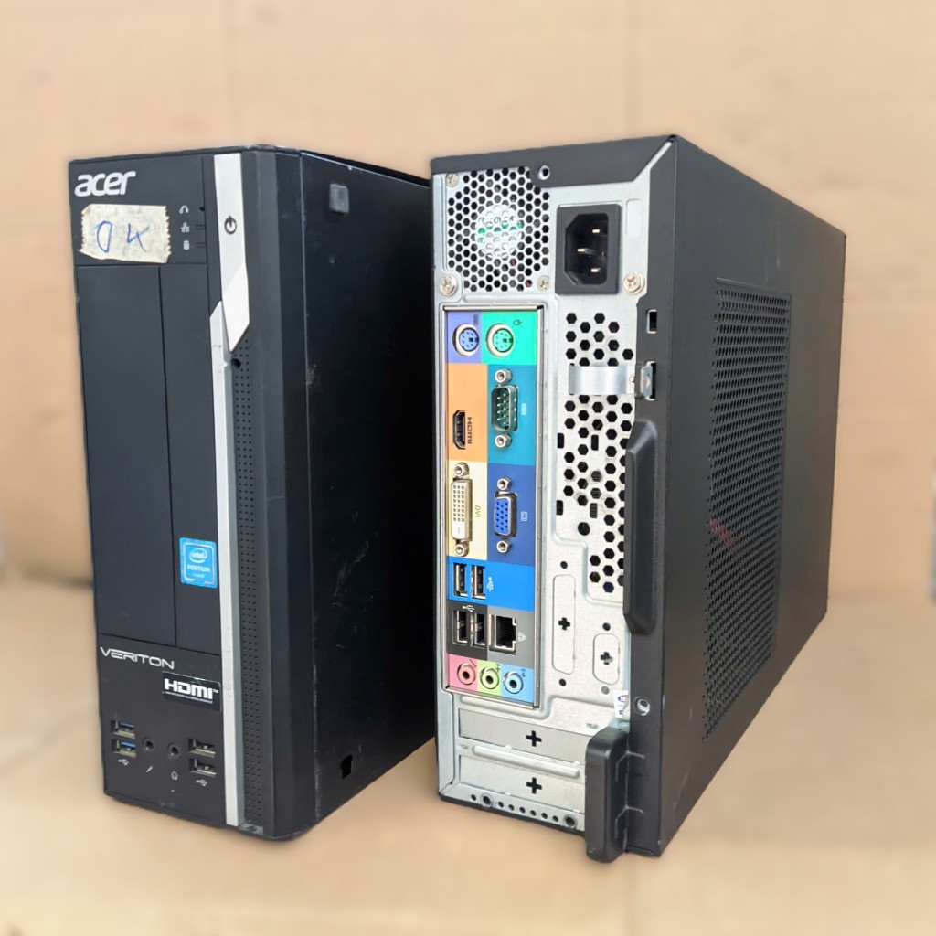 Case máy tính Acer H110 form SFF nhỏ gọn chạy CPU Intel Core i3 i5 i7 thế hệ 6 7, Ram DDR4, ổ cứng S
