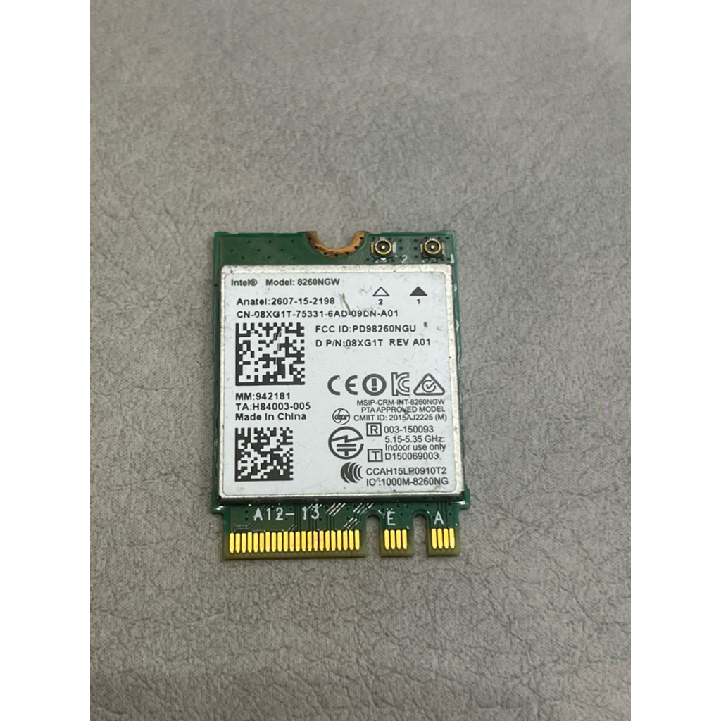 Card wifi intel 7260-8260-9560 dành cho lapptop