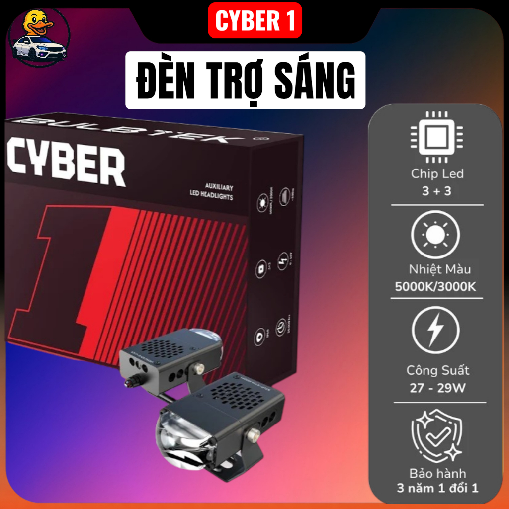 Đèn Trợ Sáng Cyber Mono Bulbtek Siêu Sáng – Bền Bỉ (BH 3 Năm – 1 Đổi 1)