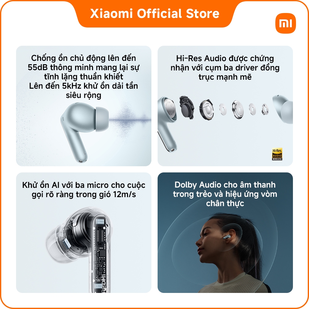 Tai nghe Bluetooth REDMI Buds 8 Pro | BigBuy360 - bigbuy360.vn