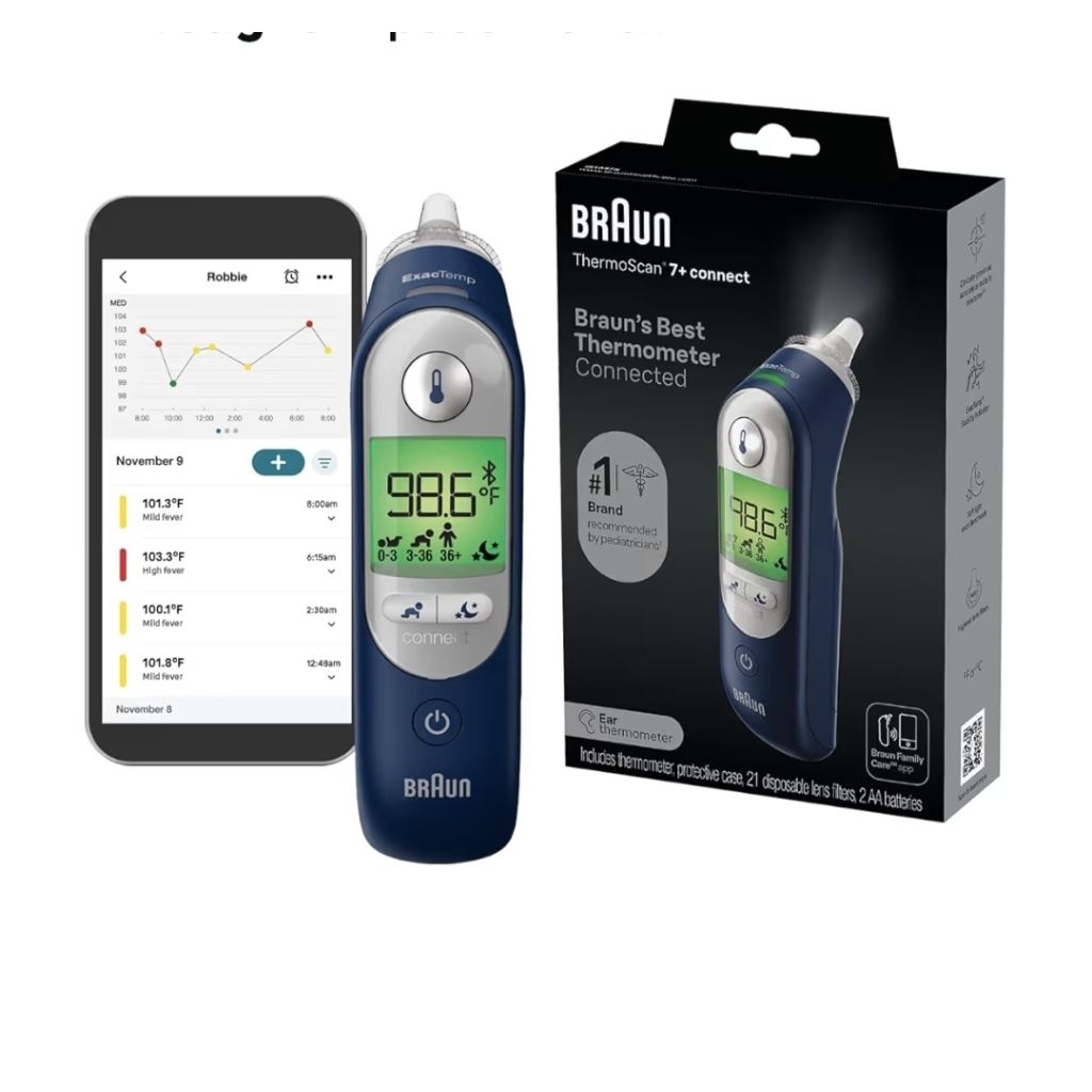 Nhiệt kế đo tai Braun series 7 THƯƠNG HIỆU BRAUN ĐỨC, nhập USA