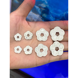 Đồng xu hoa mai bạc ta phong thủy may mắn, Tài Lộc,Tích trữ, cạo gió Minh Tâm Jewelry
