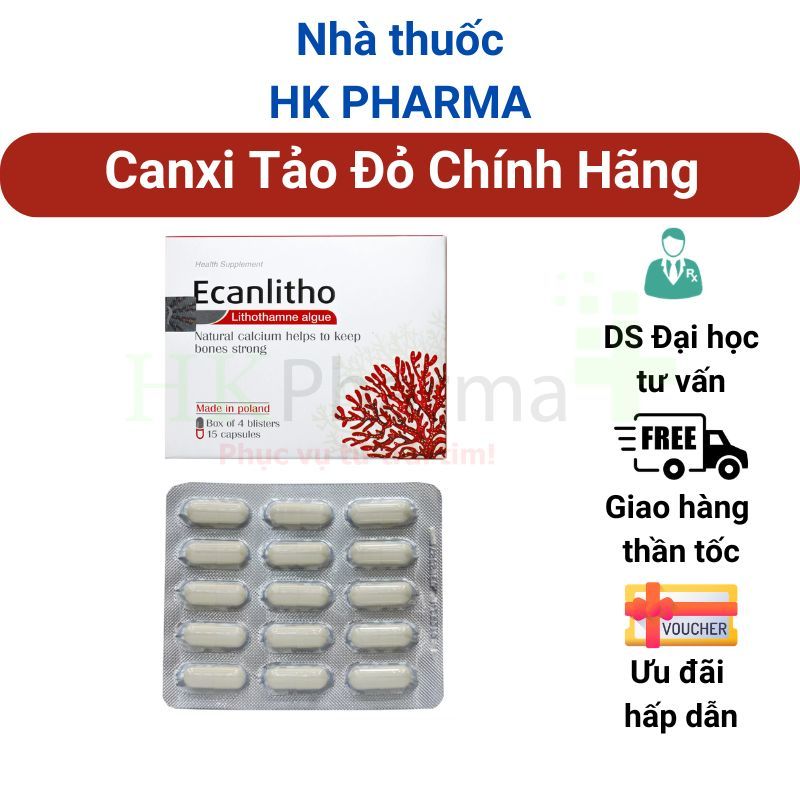 Canxi Tảo Đỏ Ecanlitho Nhập Khẩu Chính Hãng