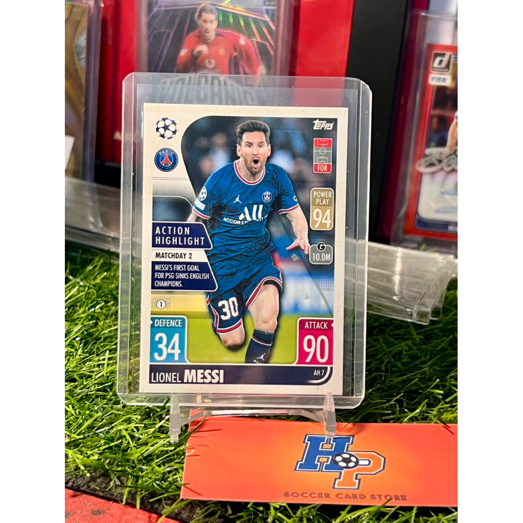 Thẻ bóng đá Lionel Messi Action Topps Match Attax UCL 2021/22