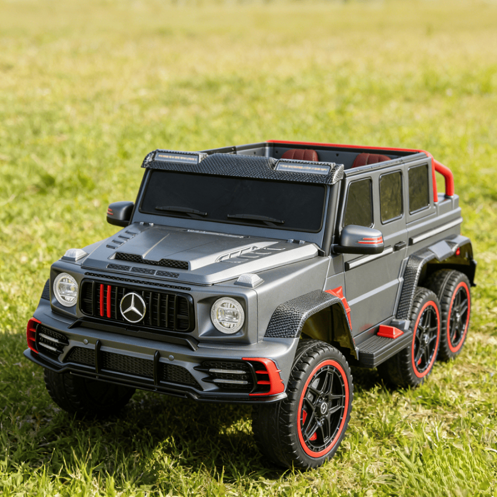 Ô Tô Điện Mercedes SMT778 G63 6 Bánh 6 Động Cơ, Ghế Da, Bánh Cao Su, Sơn Tĩnh Điện.