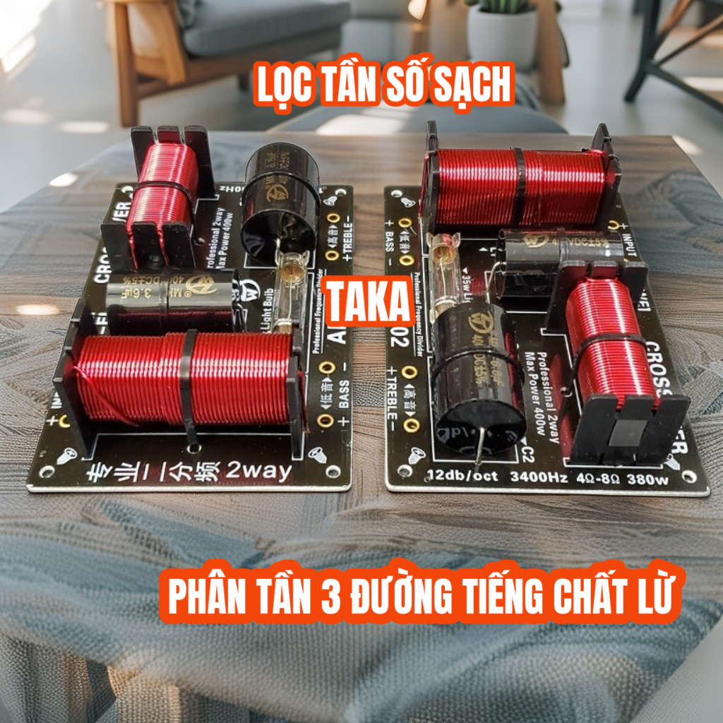 Mạch phân tần 3 dường tiếng 1 bass 1 trung 1 tép nhập khẩu linh kiện xịn chuẩn tiếng ra - giá 1 chiế