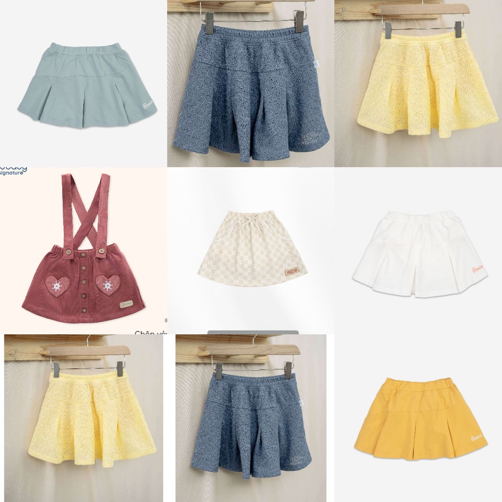 BuBaby (6M-4Y) Chân váy Bubaby xếp li bé gái - Quần áo BuBaby chính hãng- BF59D