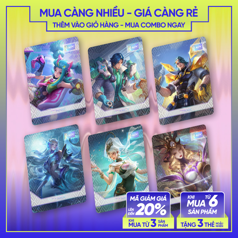 BEST OF AOV | Bonnie D'arcy Ilumia Dirak | CARD BO GÓC LIÊN QUÂN MOBILE - ARENA OF VALOR AP